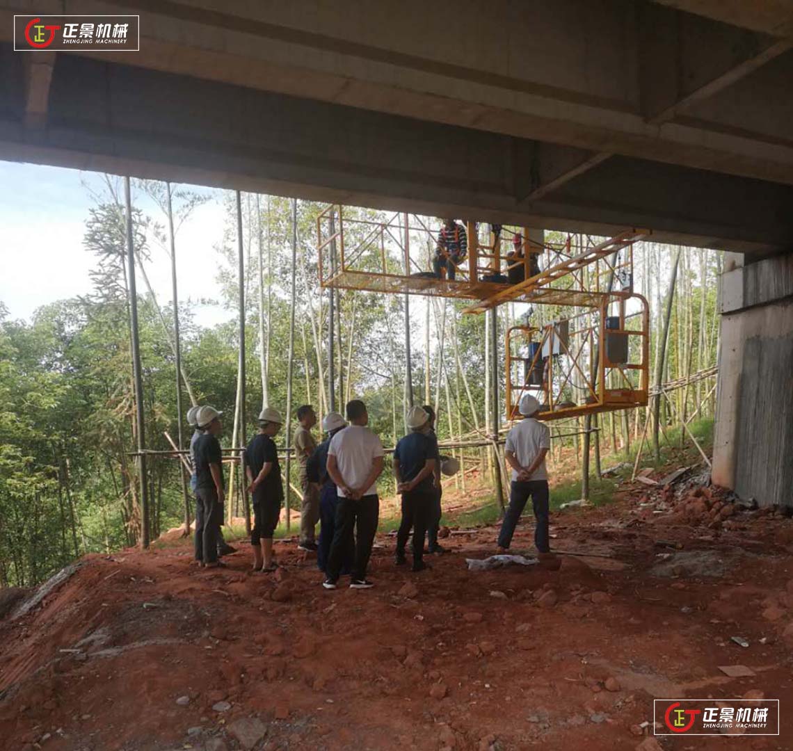 橋梁排水管安裝施工設備