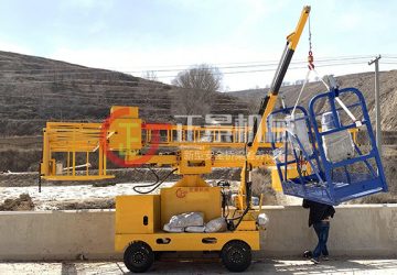 橋梁排水管安裝車二代機(jī)施工視頻